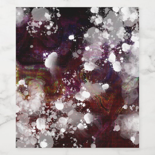 Donkere voorbereiding wijn etiket (Enkel label)