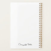 Donkere vos paard aquarel dagelijks planner (Achterkant)