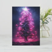 Donkere vreemde ongewone kerstkaarten feestdagenkaart (Staand voorkant)