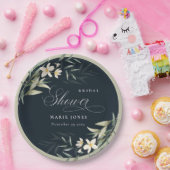 Donkere Vrijgezellenfeest van de Zeemacht, wit gro Papieren Bordje (Feest)