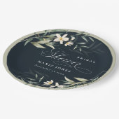 Donkere Vrijgezellenfeest van de Zeemacht, wit gro Papieren Bordje (Gekanteld)