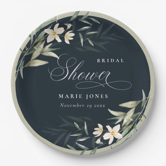 Donkere Vrijgezellenfeest van de Zeemacht, wit gro Papieren Bordje (Voorkant)