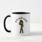 Donkere Vrouw Army Girl Mok (Links)