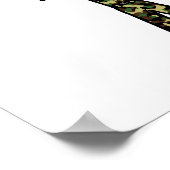 Donkere Vrouw Army Girl Poster (Hoek)