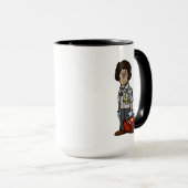 Donkere Vrouw EMS Persoonlijke naam Mok (Voorkant rechts)