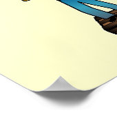 Donkere vrouw op de doos poster (Hoek)