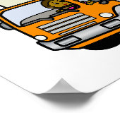 Donkere Vrouw Truck Driver Poster (Hoek)