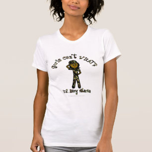 Donkere Vrouw veteraan T-shirt