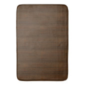 Donkere walnoot Brown Bamboo Wood Grain: Badmat (Voorkant Verticaal)