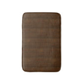 Donkere walnoot Brown Bamboo Wood Grain: Badmat (Voorkant Verticaal)