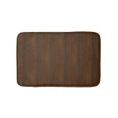 Donkere walnoot Brown Bamboo Wood Grain: Badmat (Voorkant)