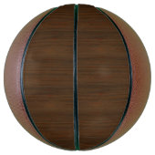 Donkere walnoot Brown Bamboo Wood Grain: Basketbal (Verticaal)