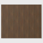 Donkere walnoot Brown Bamboo Wood Grain: Cadeaupapier (Vlak)