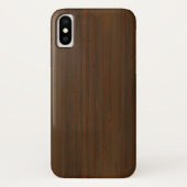 Donkere walnoot Brown Bamboo Wood Grain: Case-Mate iPhone Case (Achterkant)