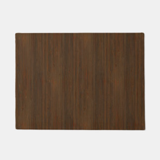 Donkere walnoot Brown Bamboo Wood Grain: Deurmat