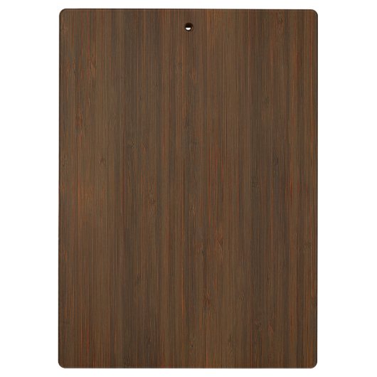Donkere walnoot Brown Bamboo Wood Grain: Klembord (Achterkant)