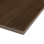 Donkere walnoot Brown Bamboo Wood Grain: Snijplank (Hoek)