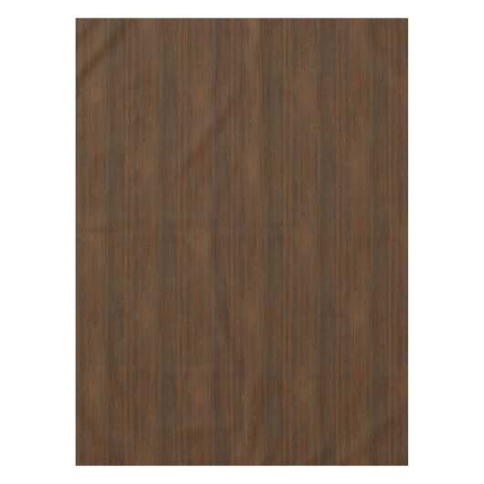 Donkere walnoot Brown Bamboo Wood Grain: Tafelkleed (Voorkant)