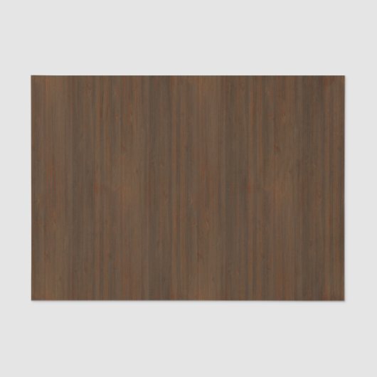 Donkere walnoot Brown Bamboo Wood Grain: Tissuepapier (Voorkant)