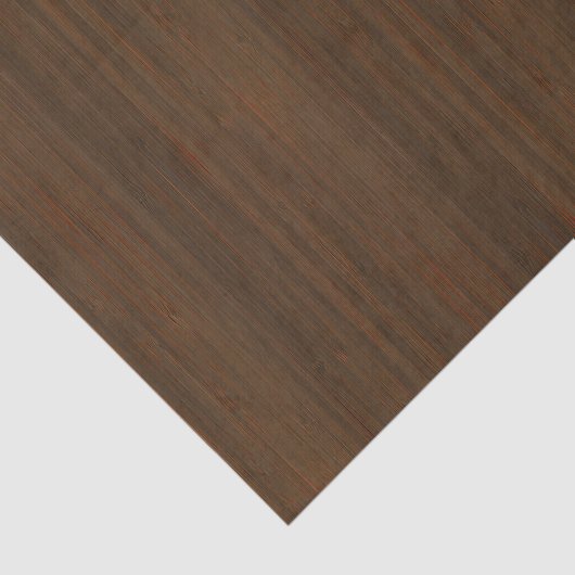 Donkere walnoot Brown Bamboo Wood Grain: Tissuepapier (Detail)