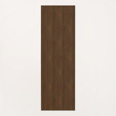 Donkere walnoot Brown Bamboo Wood Grain: Yogamat (Voorkant)