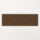 Donkere walnoot Brown Bamboo Wood Grain: Yogamat (Voorkant (horizontaal))