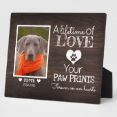 Donkere Walnoot Houten Gezinsfoto Herdenkingsplaqu Fotoplaat (Zijkant)