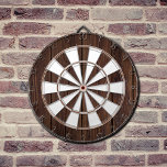 Donkere Walnoot Mideeuw Modern Dartbord<br><div class="desc">Donkere Walnoot Mideeuw Modern</div>