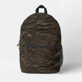 Donkere Walnootbast | Robuuste Woodland Jager Camo Bedrukte Rugzak
