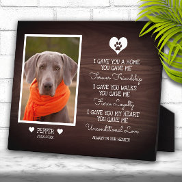 Donkere Walnoten Houten Gezinsfoto Herdenkingsplaq Fotoplaat