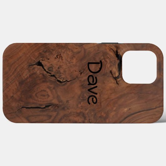 Donkere Walnut blik Case-Mate iPhone Case (Achterkant (horizontaal))