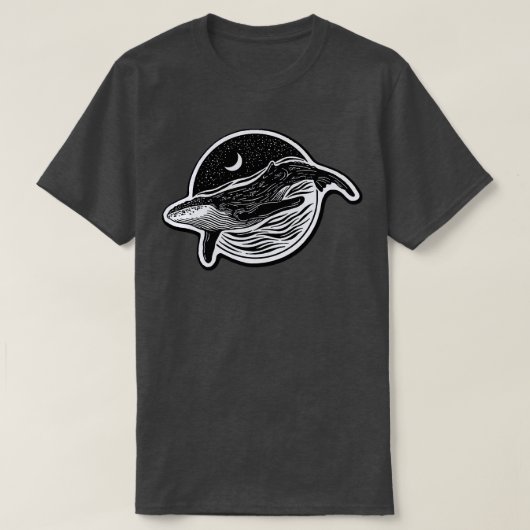 donkere walvis t-shirt (Design voorkant)