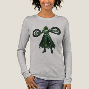 Donkere Warlock Magie Gamer Esthetische Straatmode Tri-Blend Shirt