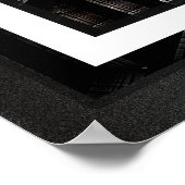 Donkere warrior scculpture Fractal Art Poster (Hoek)