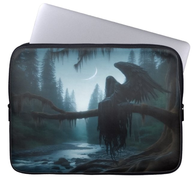 Donkere watcher-laptophoes laptop sleeve (Voorkant)