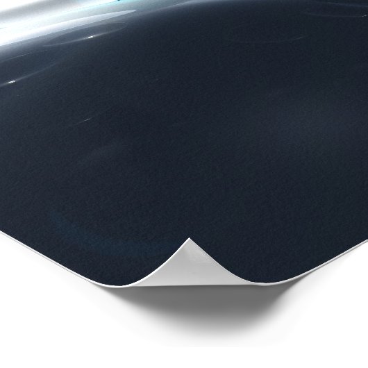 Donkere waterdruppels Poster (Hoek)