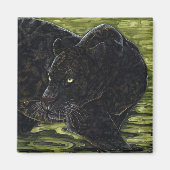 Donkere wateren - Black Panther Magneet (Voorkant)