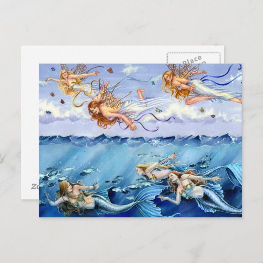 Donkere wateren heldere hemels briefkaart (Voorkant / Achterkant)