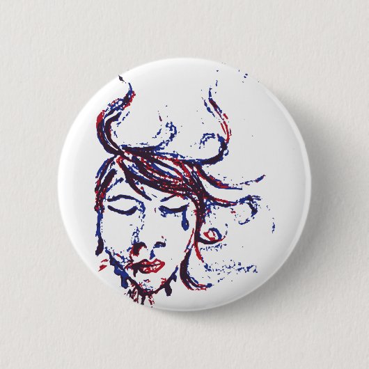 donkere wateren ronde button 5,7 cm (Voorkant)