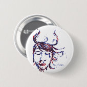 donkere wateren ronde button 5,7 cm (Voorkant /achterkant)
