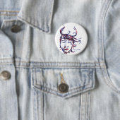 donkere wateren ronde button 5,7 cm (In situ)