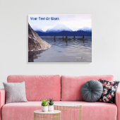 Donkere waterorca canvas afdruk (Insitu (Woonkamer))