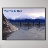 Donkere waterorca poster (Voorkant)