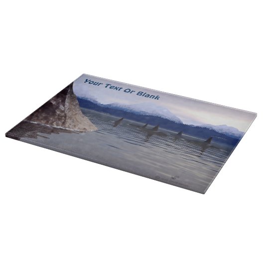 Donkere waterorca snijplank (Hoek)