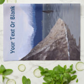 Donkere waterorca theedoek (Gevouwen)