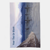 Donkere waterorca theedoek (Verticaal)