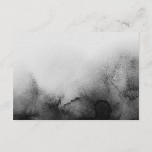 Donkere Waterverf Black Halloween Oranje bruiloft Informatiekaartje (Achterkant)