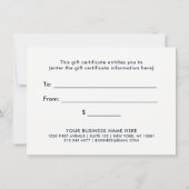 Donkere Waterverf Floral Boho | Cadeaubon (Achterkant)