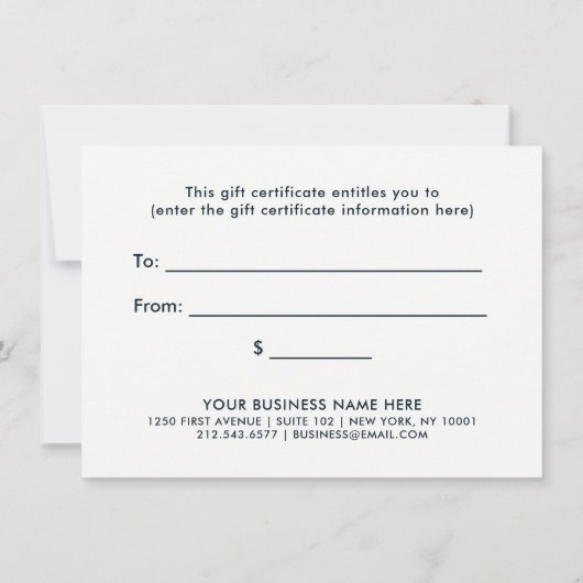 Donkere Waterverf Floral Boho | Cadeaubon (Achterkant)