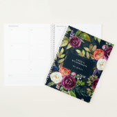Donkere Waterverf Floral Boho Pattern Planner (Display)